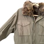 frame denim FRAME Faux Fur Lined Military‎ Style Jacket Sz Small Photo 3