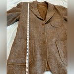 Calvin Klein VTG 90s/ Y2K Small Exposed Beige Stitch Wool Blazer. Button Lined. Photo 3