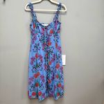 ASTR The Label Blended Blue Floral Print Button-Up Midi Dress S Photo 4