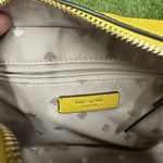 Kate Spade Hayes Leather Camera Crossbody Bag Bow Ribbon Sunflower Yellow Photo 3
