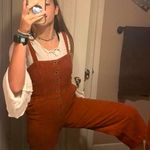 Forever 21 Orange Corduroy Overalls Photo 0