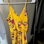 Rue 21 Yellow Floral Jumpsuit Photo 0