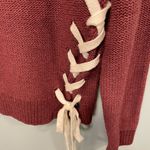 Abercrombie & Fitch sweater! Maroon tie side sweater size small! Photo 2