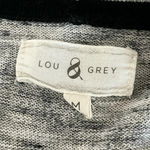 Lou & grey Lou & Gray Gray Black Marled Open Front Cardigan Sweater | Cotton | Pockets | Photo 8