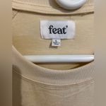 NWT Feat unisex large oatmilk ivory Roam Crew Neck long sleeve Shirt Photo 4
