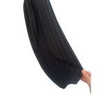 White House | Black Market WHBM Black Puff Sleeve Pleated Drama Sleeve Sweater M Photo 3