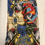 Ed Hardy  vintage skull scarf Photo 0
