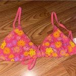 No Boundaries Floral Swim Top Size Small Photo 2