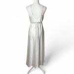 Flora Satin Midi Maxi Gown White Size M Photo 3