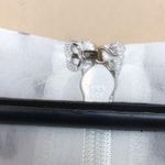 Loft Women’s Patterned White Black Gray Scoop Neck A-Line Sleeveless Dress Photo 8