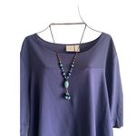 1pc‎ Vintage Ethnic Style Boho Handwoven Ceramic Beaded Adjustable Necklace Brown Photo 4