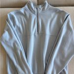 Brandy Melville Light Blue 1/4 Zip Pullover Sweatshirt Photo 0