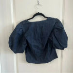 frame denim  Nina Crop Blouse Size XS Photo 4