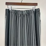 The Comfy  USA Pull on Pants Size Medium Wide Leg Striped Flowy Whimsigoth Black Photo 1
