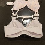 Jessica Simpson ๐๐ Wirefree Bras (2 Pack) Pink Floral & Gray 34C NWT Photo 6