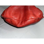 B. MAKOWSKY Purse‎ Crossbody Red Brown Pebbled Leather Shoulder Handbag Buckled Photo 13