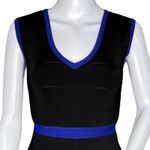 INC International Concepts Dress Womens XS Black Blue Bandage Party Cocktails Photo 5