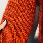 Universal Threads Universal Thread Red Long Sleeve Thick Knit Warm Cozy Sweater Women Sz M Photo 4