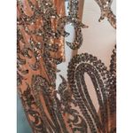 Southern Fried Chics Sequin Open Duster Kimono Long Sleeve Bronze XL NEW Gold Photo 6