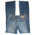 Seductions Denim Button Fly Hipster Flare Jeans size 9 Blue Photo 0