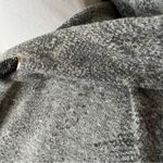 Monrow grey metallic snake print hooded pullover sweater hoodie XS Gray Photo 2