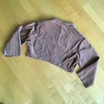 Forever 21 twenty one Velvet Cropped Jacket, Embroidered, Beaded, Tan, Cream, Green, Size S Photo 2