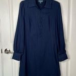 Modcloth Aline Dress With Long Sleeve Shadow Stripe Photo 0