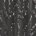 Adrianna Papell Women's Size 8 Navy Sequin Knee Length Dress Photo 3