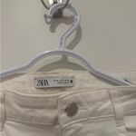 ZARA Women's Straight Leg White Jeans Photo 1