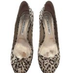 Manolo Blahnik Animal Print Round Toe Kitten Heels Size 40 Photo 2