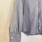 Frank & Eileen  Button Down Shirt Gray Womens Cotton Tailored Italy Photo 1