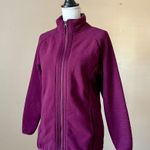 Time & Tru | Magenta Faux Fur Lined Full Zip Jacket Sz M Photo 2