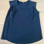 Uniqlo  Sleeveless Top Blouse Navy Blue Size Small Photo 0
