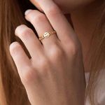 Smiley Face Ring Gold Photo 3
