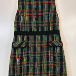 Hutch  Bright Time To Start Tweed Sheath Dress Sleeveless Black Multi Size Large Photo 0