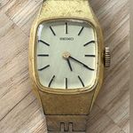 Seiko Gold Plated Vintage Mechanical Ladies Watch Gold Case Bracelet Dial Photo 1