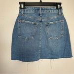 Urban Outfitters BDG raw hem high waist distressed mini denim skirt size XS Photo 1