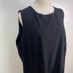 Eileen Fisher  Crop Wide Leg Jumpsuit Black Stretch Crepe Photo 3