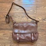 Vintage Brio! Brown Cross Body Satchel Shoulder Bag Photo 0