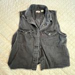 Levi's Denim Best Medium Black Metal Button Up 90s Y2k Light Wash Photo 0