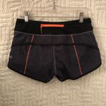 Lululemon  Speed Shorts Athletic Lined Running Short Grey Orange 4 Small Photo 1