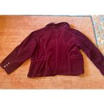 Roz & Ali  Women’s Burgundy Corduroy Blazer Jacket Size 22/24 Photo 7