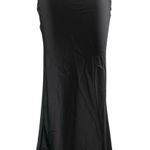 NEW Commense Women's Black Silky Satin Elastic Waist Maxi Mermaid Slip Skirt XS Photo 0