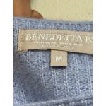 Benedetta B Knit Sweater Medium Blue Long Sleeve Boat Neck Pullover Photo 3