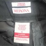 Merona Black Stretch Dress Pants Size 10 Classic Fit Office Trousers Photo 6