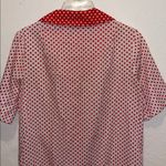 Vintage 70s Models Coat Polka Dot House Dress Robe Mumu Size L Photo 4