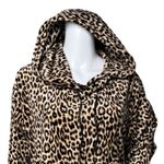 Betsey Johnson  Nightgown Womens Medium Brown‎ Black Leopard Cheetah Sleep Shirt Photo 4