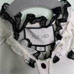 Alexis  XIMENA White Sheer Frill  Long Sleeve Blouse Size 0 Photo 9