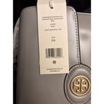 Tory Burch Women’s Robinson Spazzolato Leather Shoulder Bag Light Granite New Photo 6
