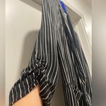 Xhilaration  Black & White Vertical Stripes Pinstriped Lightweight Blazer - XS Photo 1